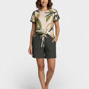 Pijama de mulher Impetus Curto estampado em Lyocell